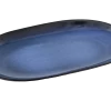 Oldenhof 1821 Ovale Serveerschaal ø 16 X 23 Cm Aardewerk Azuurblauw