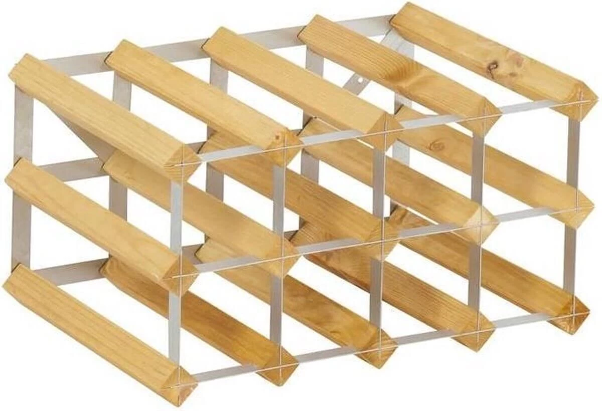 Traditional Wine Rack Co. Wijnrek Voor 12 Flessen Lichte Eik 42 X 22,8 X 22,8 Cm 1 Traditional Wine Rack Co. Wijnrek Voor 12 Flessen Lichte Eik 42 X 22,8 X 22,8 Cm