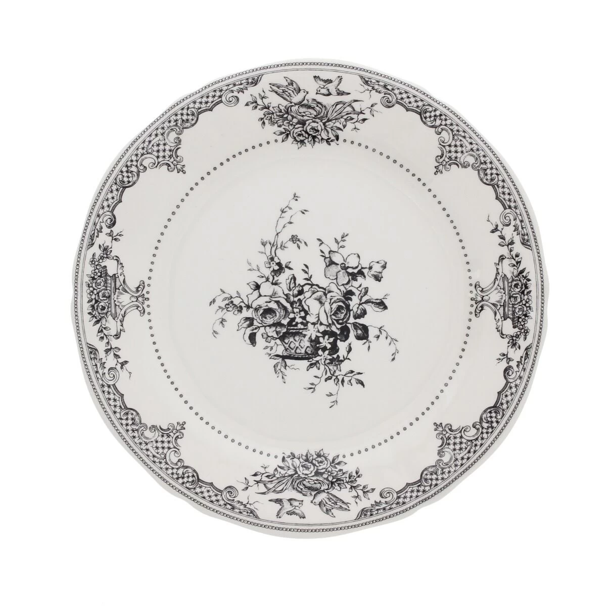 Gien Fleurs Dessertbord ø 22 Cm Keramiek Crème 1 Gien Fleurs Dessertbord ø 22 Cm Keramiek Crème