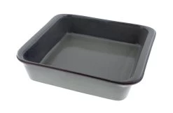 Oldenhof 1821 Vierkante Ovenschaal 25 X 25 X 6 Cm Aardewerk Olijfgrijs