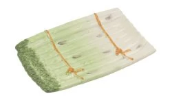 Oldenhof Aspergeschaal 25 X 17 Cm Aardewerk Groen