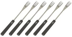 Spring Fonduevork 26 Cm Kunststof Zwart 6 Stuks