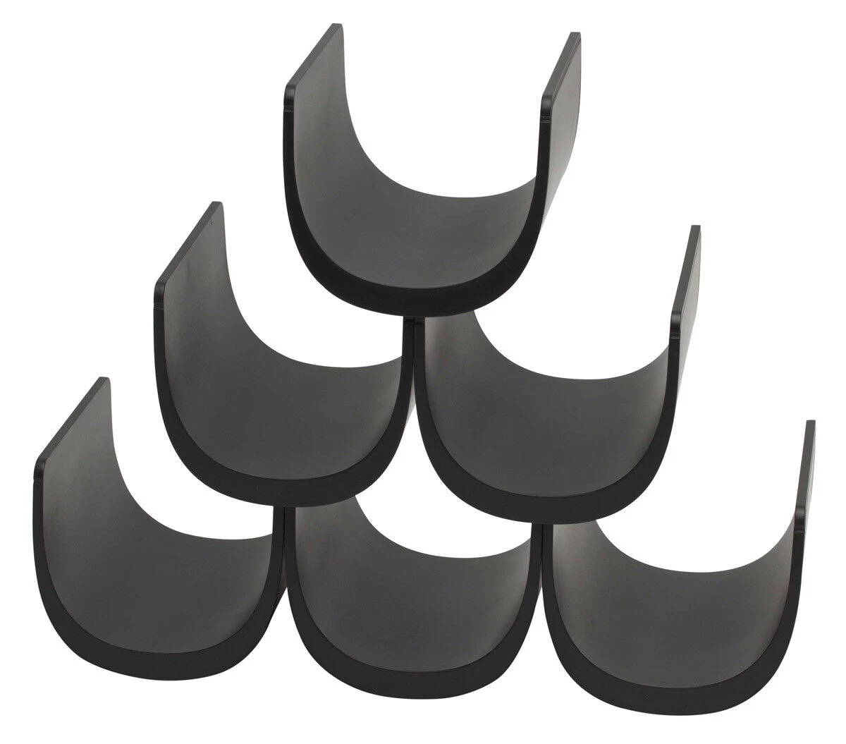 Alessi Noè Wijnrek 6 Flessen Kunststof Zwart 1 Alessi Noè Wijnrek 6 Flessen Kunststof Zwart