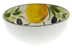 Oldenhof Ronde Schaal Met Citroenen En Olijven ø 21 Cm Aardewerk Wit 5 Oldenhof Ronde Schaal Met Citroenen En Olijven ø 21 Cm Aardewerk Wit -Tableware Verkoop 6522 100392 3