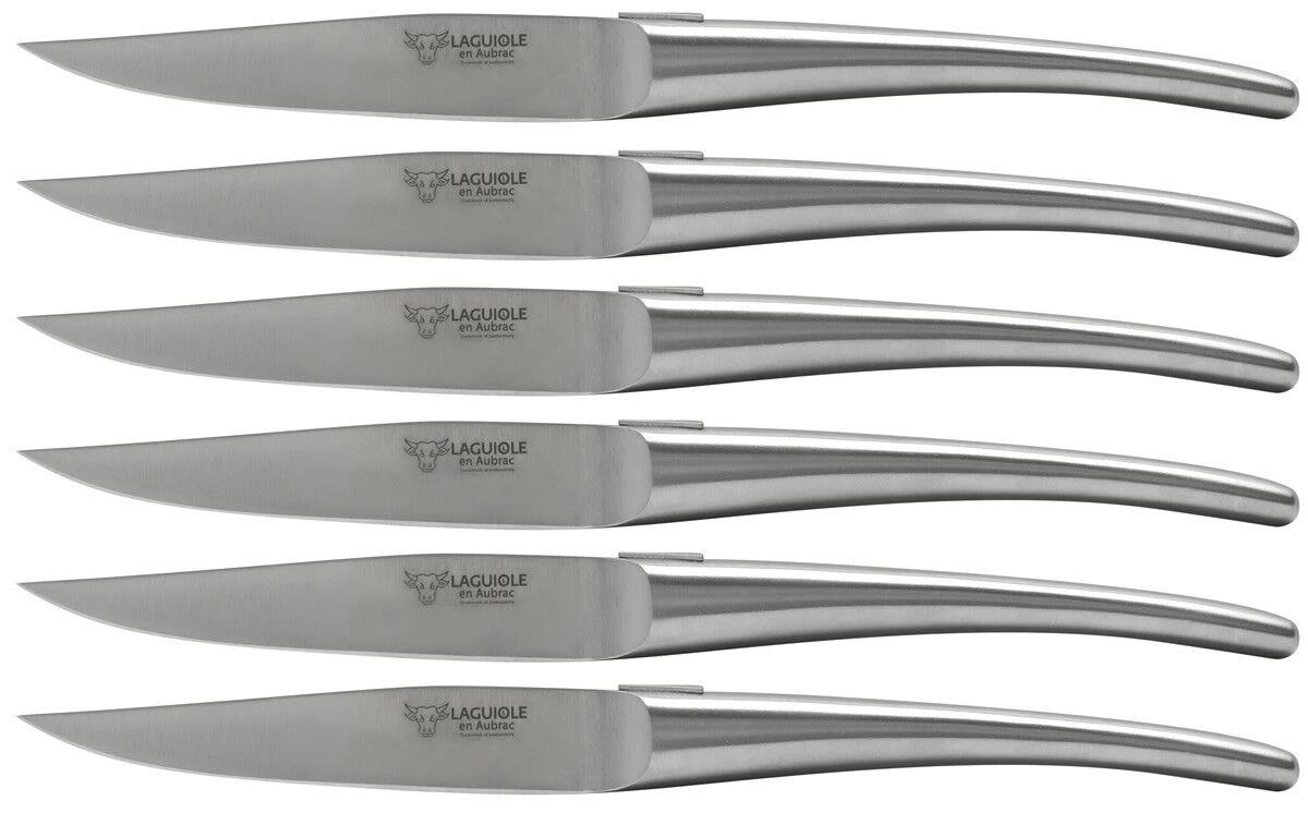 Laguiole En Aubrac Steakmes 11,5 Cm Messenstaal 6 Stuks 1 Laguiole En Aubrac Steakmes 11,5 Cm Messenstaal 6 Stuks