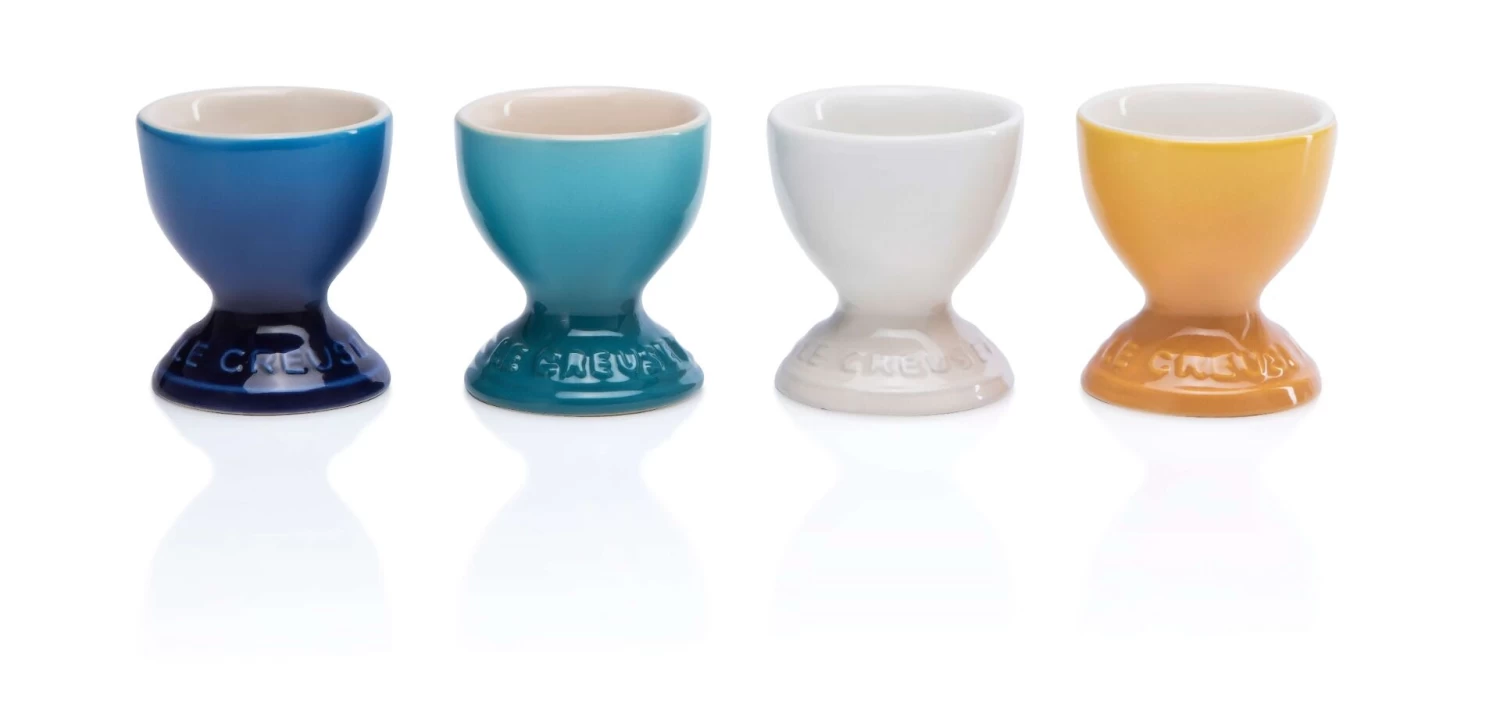 Le Creuset Riviera Collection Eierdop Aardewerk 4-delig 1 Le Creuset Riviera Collection Eierdop Aardewerk 4-delig