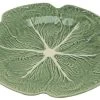 Bordallo Koolblad Bord ø 30,5 Cm Aardewerk Groen