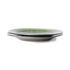 HK Living ACE7013 The Emeralds Side Plate Spotted ø 21,6 Cm Keramiek Groen 2-delig -Tableware Verkoop ace7013 lr b 01 768x768 1