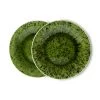 HK Living ACE7013 The Emeralds Side Plate Spotted ø 21,6 Cm Keramiek Groen 2-delig
