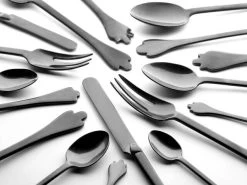 Serax Merci Mix 1-2-3 Dessertmes Antraciet Stone Wash 3 Stuks -Tableware Verkoop b0718307bs106 1