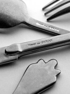 Serax Merci Mix 1-2-3 Dessertmes Antraciet Stone Wash 3 Stuks -Tableware Verkoop b0718307bs108 1