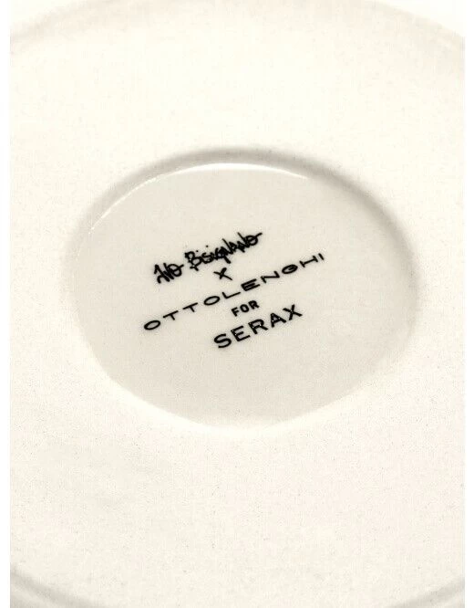 Serax Feast By Ottolenghi Bord L ø 26 Cm H 2 Cm Aardewerk White + Swirl-Stripes Blue 3 Serax Feast By Ottolenghi Bord L ø 26 Cm H 2 Cm Aardewerk White + Swirl-Stripes Blue - Afbeelding 3