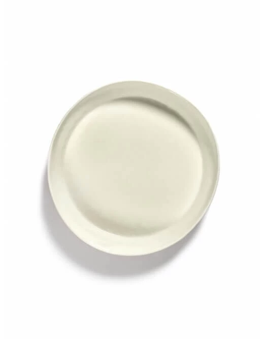 Serax Feast By Ottolenghi Serveerschaal L ø 36 Cm H 6 Cm Aardewerk White + Swirl Stripes Red 3 Serax Feast By Ottolenghi Serveerschaal L ø 36 Cm H 6 Cm Aardewerk White + Swirl Stripes Red - Afbeelding 3