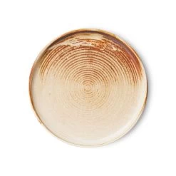 HK Living Chef Ceramics ACE7151 Side Plate ø 20 Cm Aardewerk Rustic Cream/Brown