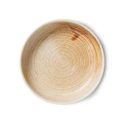 HK Living Chef Ceramics ACE7141 Diep Bord ø 21,5 Cm Aardewerk Rustic Cream/Brown