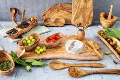 Bowls And Dishes Pure Olive Wood Borreltrio Recht Olijfhout -Tableware Verkoop pureolivewood frontview 2 18