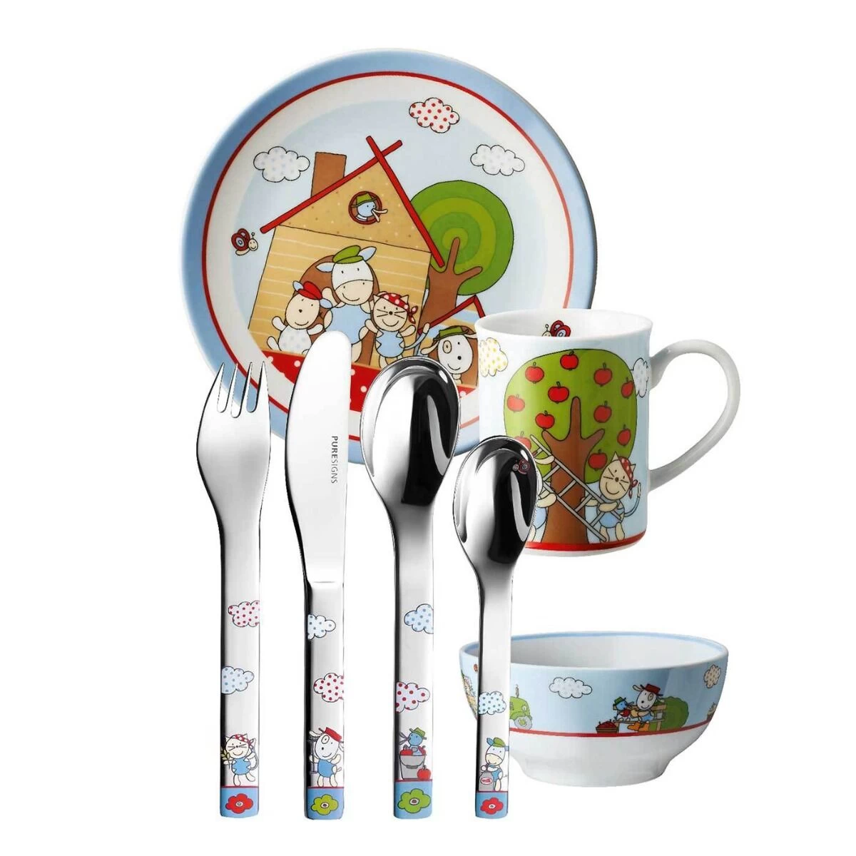 Puresigns Ferme Kinderserviesset 7-delig 1 Puresigns Ferme Kinderserviesset 7-delig