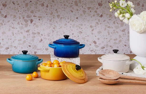 Le Creuset Riviera Collection Eierdop Aardewerk 4-delig 3 Le Creuset Riviera Collection Eierdop Aardewerk 4-delig - Afbeelding 3