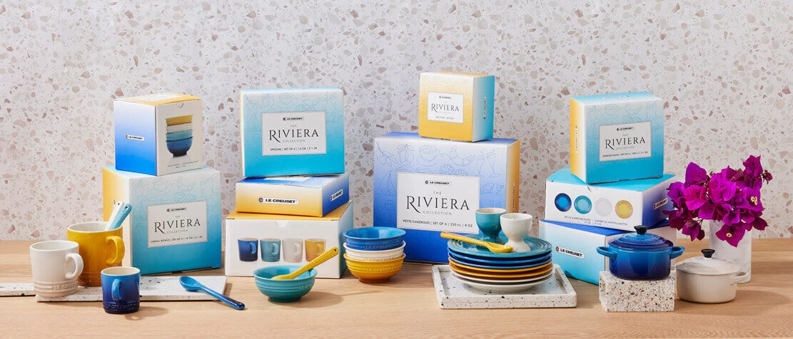 Le Creuset Riviera Collection Eierdop Aardewerk 4-delig 2 Le Creuset Riviera Collection Eierdop Aardewerk 4-delig - Afbeelding 2