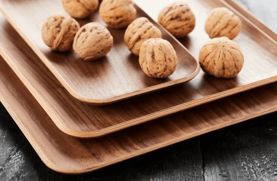 Point-Virgule Dienblad 33 X 23 Cm Multiplex Walnoot 2 Point-Virgule Dienblad 33 X 23 Cm Multiplex Walnoot - Afbeelding 2