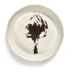 Serax Feast By Ottolenghi Serveerschaal ø 44,5 Cm H 9 Cm Aardewerk White + Artichoke Black
