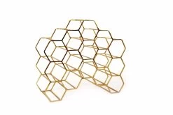 XLBoom Pico Wijnrek Voor 15 Flessen Ijzer Messing