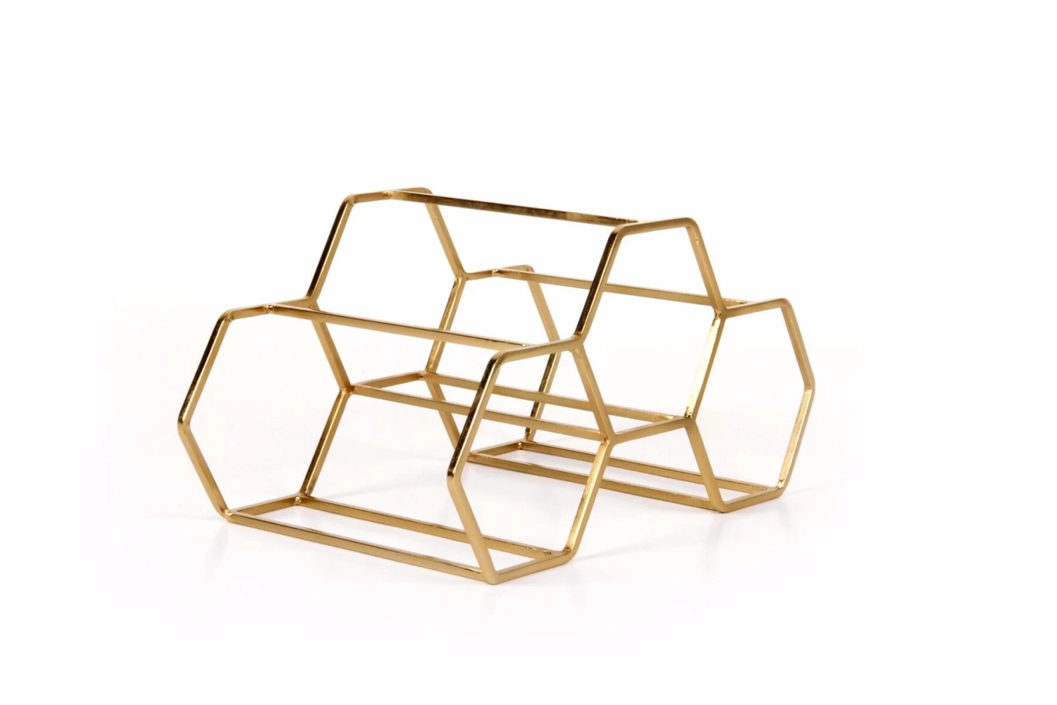 XLBoom Pico Wijnrek Voor 3 Flessen Ijzer Messing 1 XLBoom Pico Wijnrek Voor 3 Flessen Ijzer Messing